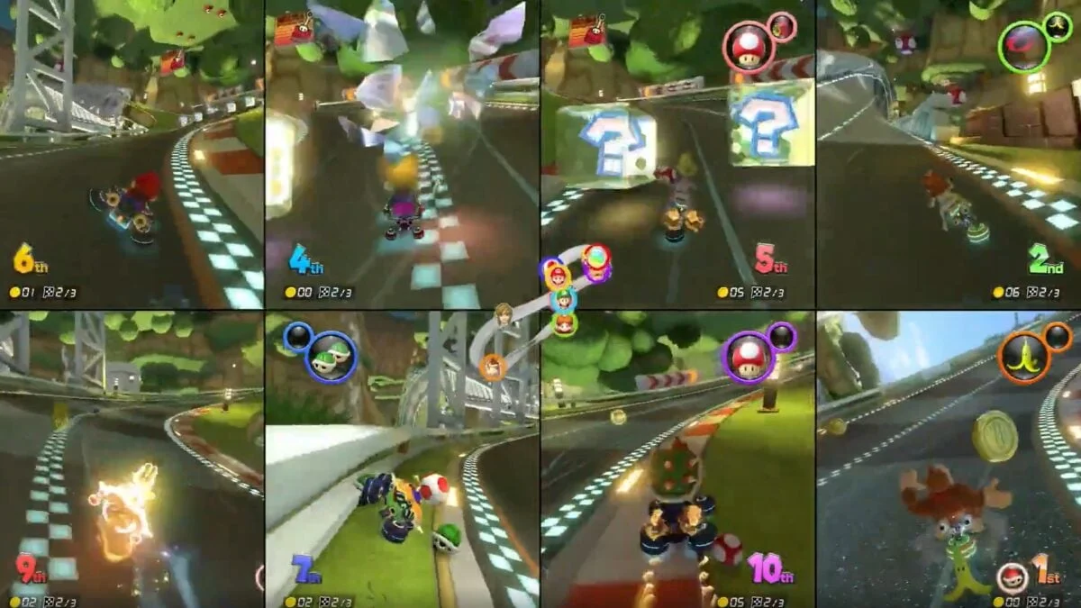 Atualização Surpresa do Switch 2 Adiciona Modo de Tela Dividida para 8 Jogadores em Mario Kart 8 Deluxe