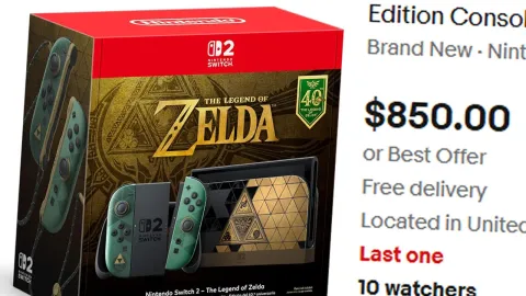 Console e Acessórios do 40º Aniversário de Zelda Esgotam em Minutos
