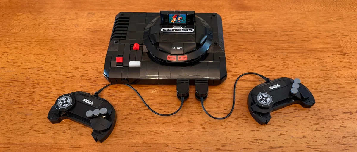 Console Sega Genesis em Lego: uma construção nostálgica com pequenos desafios