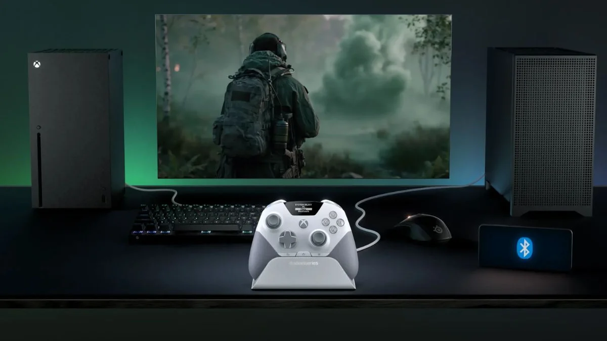 Controle SteelSeries Aeon Pro tem dock com QuickSwitch para Xbox e PC