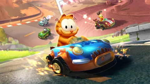 Garfield Zomba Mario Após Anúncio de Descontinuação do Mario Kart Tour