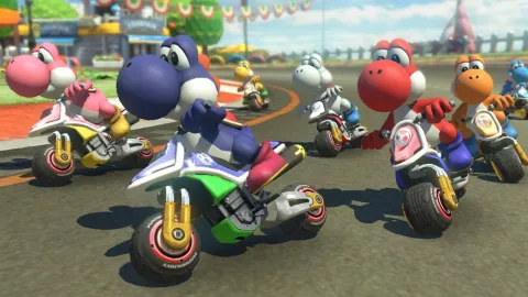 Mario Kart 8 Deluxe recebe atualização surpresa para Switch 2 com suporte a oito jogadores em tela dividida