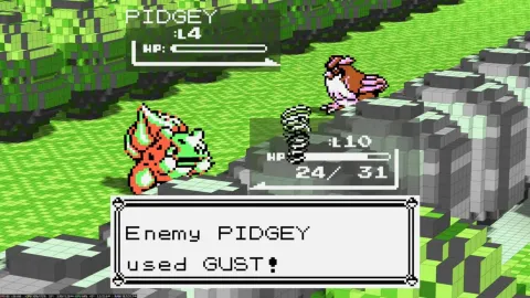 Mod de Pokémon Red e Blue transforma RPG clássico em um jogo 3D voxel