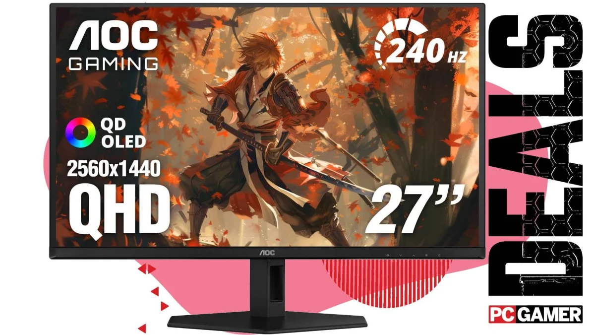 Monitor OLED de 240 Hz da AOC é uma ótima opção por R$ 1.650