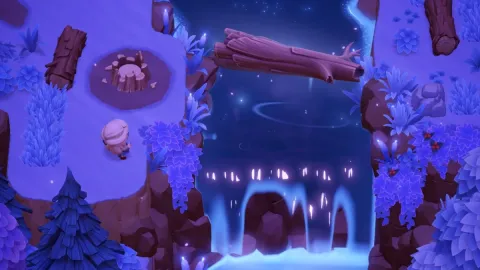 Onde encontrar a árvore caída e desbloquear a cachoeira em Moonlight Peaks