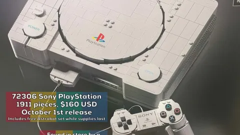 Vazamento de fotos revela set LEGO do PlayStation 1