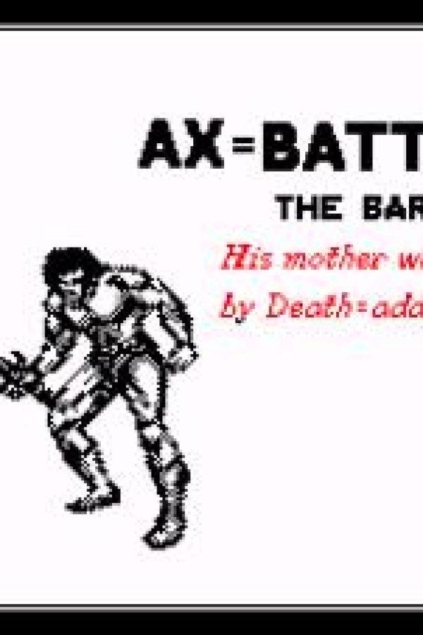 Capa de Golden Axe (1989)