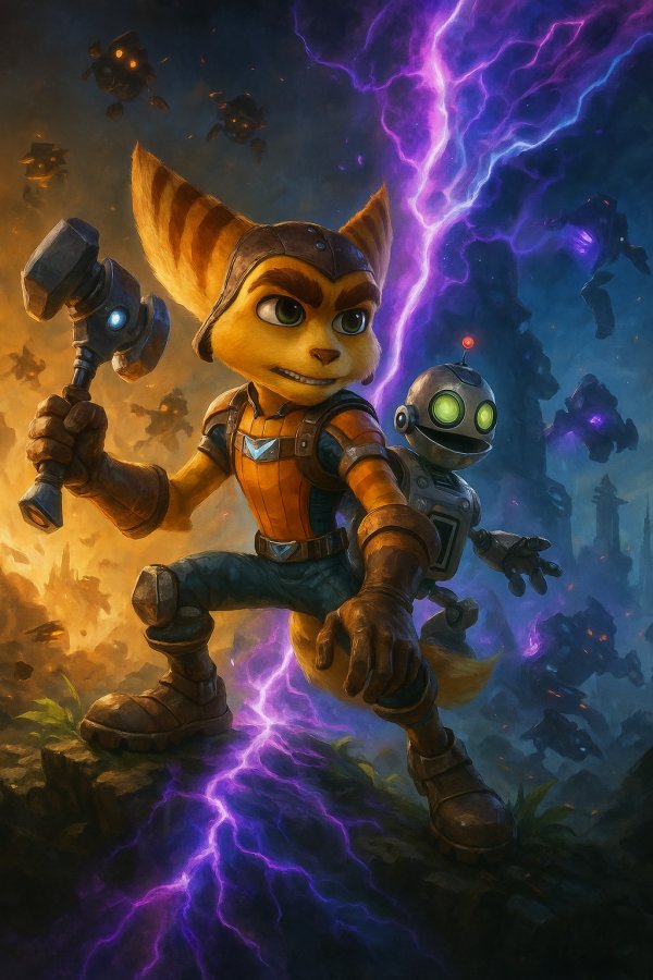 Capa de Ratchet & Clank: Rift Apart