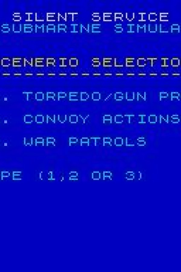Capa de Silent Service (1985)