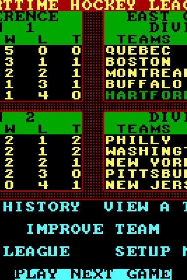 Capa de Superstar Ice Hockey (1988)