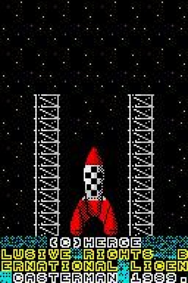 Capa de Tintin on the Moon